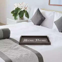 Hot Kirklands Home Hocus Pocus Wood Tray Black