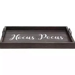 Hot Kirklands Home Hocus Pocus Wood Tray Black