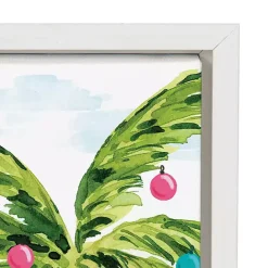 Kirklands Home Holiday Flamingo Framed Canvas Art Print