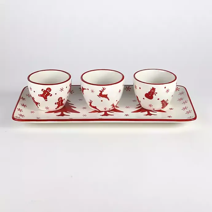 Discount Kirklands Home Holiday Patterns 4-pc. Serving Set