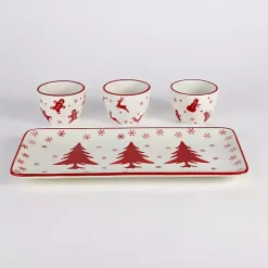 Discount Kirklands Home Holiday Patterns 4-pc. Serving Set
