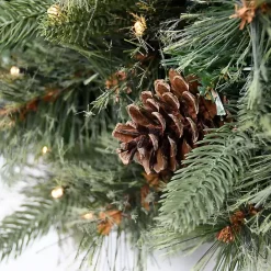 Outlet Kirklands Home Holiday Pine Needle Cabin Pre-Lit Wreath