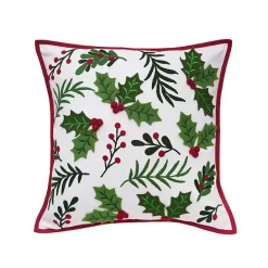 Outlet Kirklands Home Holly Berry Christmas Pillow