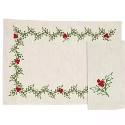 Discount Kirklands Home Holly Berry 8-pc. Placemat and Napkin Set