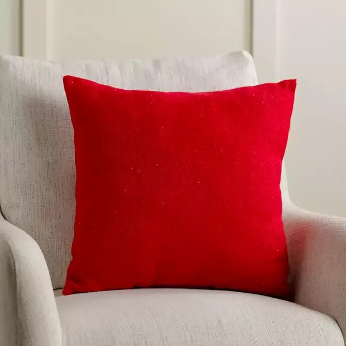 Hot Kirklands Home Holly Jolly Embroidered Pillow