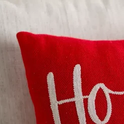 Hot Kirklands Home Holly Jolly Embroidered Pillow