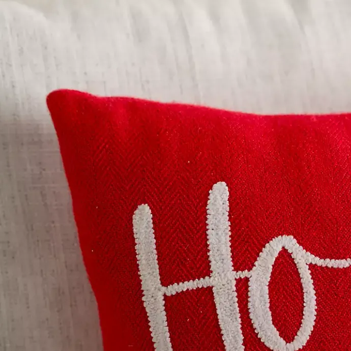 Hot Kirklands Home Holly Jolly Embroidered Pillow