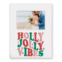 Best Kirklands Home Holly Jolly Vibes Christmas Picture Frame, 4x6