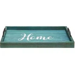 Best Kirklands Home Home Wash Wood Tray Blue