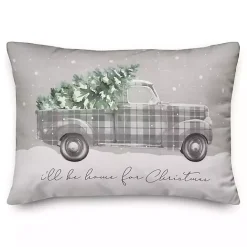 Discount Kirklands Home Home For Christmas Truck Accent Pillow