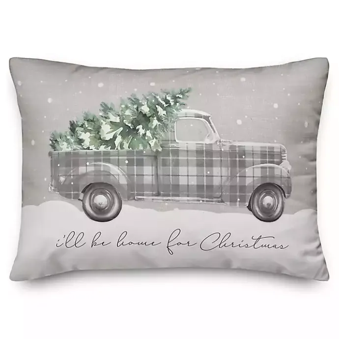 Discount Kirklands Home Home For Christmas Truck Accent Pillow
