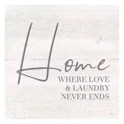 New Kirklands Home Home Love and Laundry Canvas Art Print