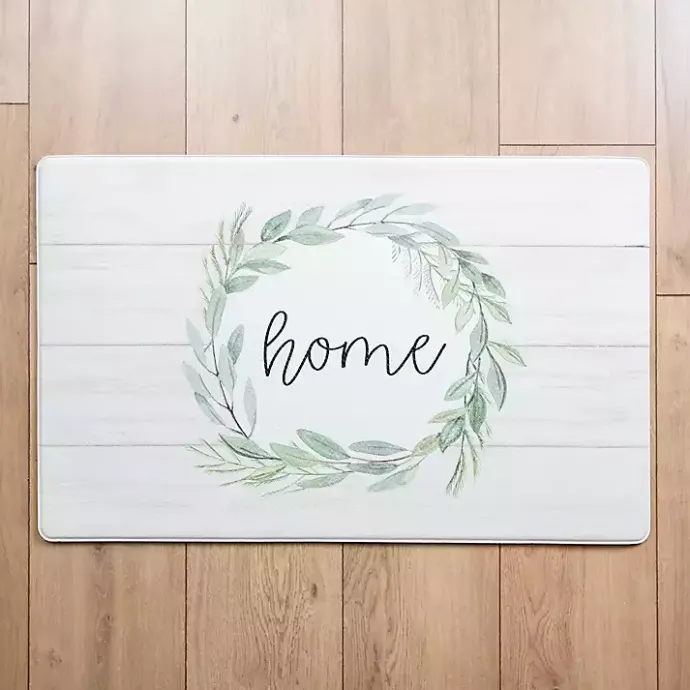 New Kirklands Home Home Wreath Kitchen Mat