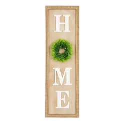 Outlet Kirklands Home Home Wreath Wood Panel Wall Plaque Brown