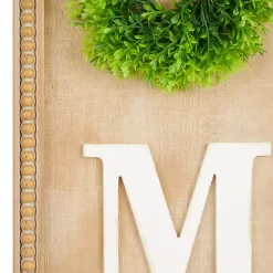 Outlet Kirklands Home Home Wreath Wood Panel Wall Plaque Brown