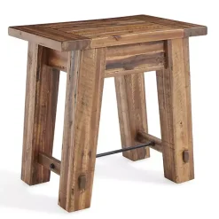 Online Kirklands Home Honey Acacia Rustic Accent Table Tan