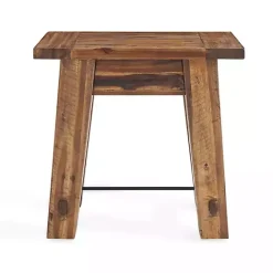 Online Kirklands Home Honey Acacia Rustic Accent Table Tan