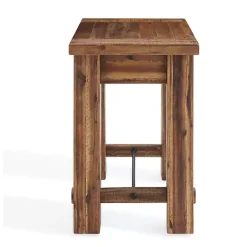 Online Kirklands Home Honey Acacia Rustic Accent Table Tan