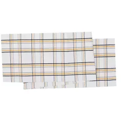 Discount Kirklands Home Honey Bee Plaid Table Runner