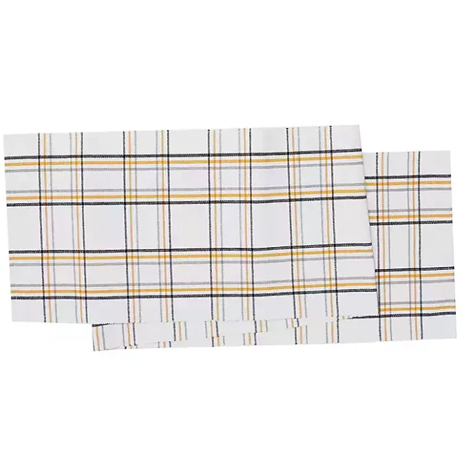 Discount Kirklands Home Honey Bee Plaid Table Runner