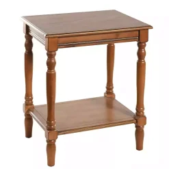 New Kirklands Home Honey Wood Sybil Accent Table Brown