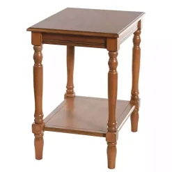 New Kirklands Home Honey Wood Sybil Accent Table Brown