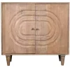 Outlet Kirklands Home Honey Mango Wood Carved Cabinet