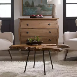 New Kirklands Home Honey Natural Teak Wood Coffee Table Brown