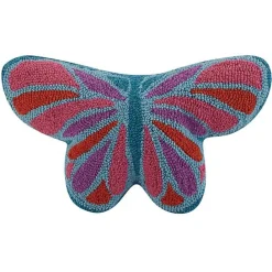 Outlet Kirklands Home Hooked Butterfly Throw Pillow