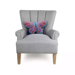 Outlet Kirklands Home Hooked Butterfly Throw Pillow
