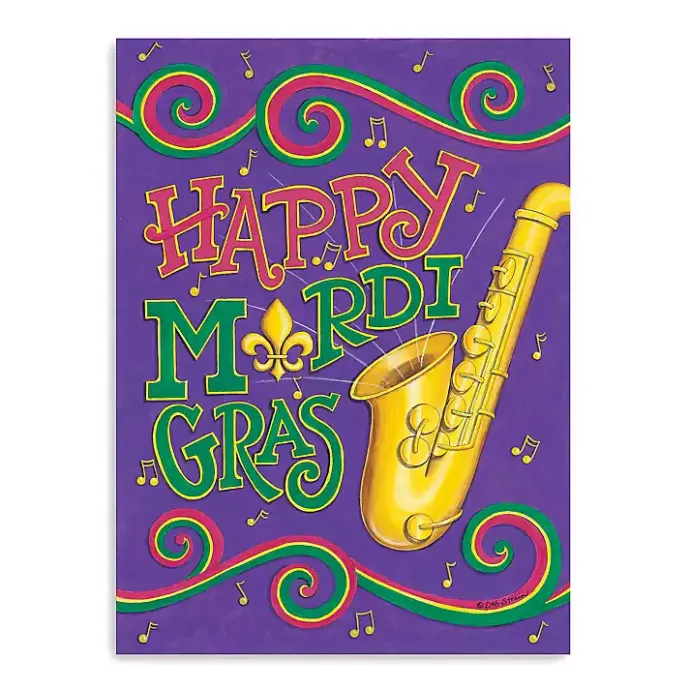 Kirklands Home Hooray Musical Mardi Gras Canvas Art Print