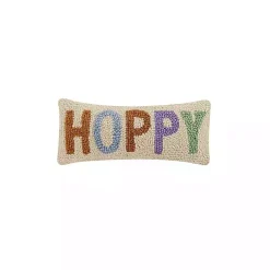 New Kirklands Home Hoppy Hooked Wool Lumbar Pillow Multi
