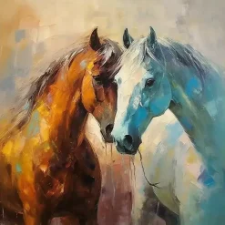 Online Kirklands Home Horse Couple Framed Canvas Art Print