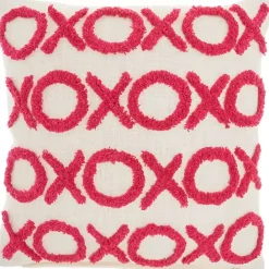 Clearance Kirklands Home Hot Pink Tufted XOXO Pillow
