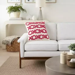 Clearance Kirklands Home Hot Pink Tufted XOXO Pillow
