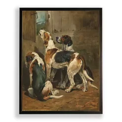 Best Kirklands Home Hound Dogs Framed Art Print Brown