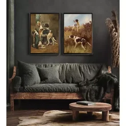Best Kirklands Home Hound Dogs Framed Art Print Brown
