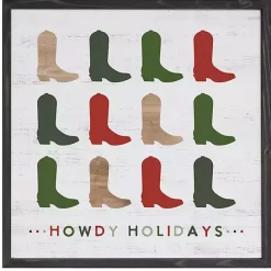 Best Kirklands Home Howdy Holidays Boots Wall Plaque