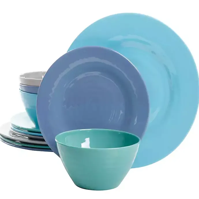 New Kirklands Home Hues of the Sea 12-pc. Dinnerware Set