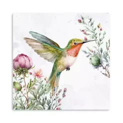 Best Kirklands Home Hummingbird Wildflower I Canvas Art Print