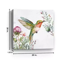 Best Kirklands Home Hummingbird Wildflower I Canvas Art Print