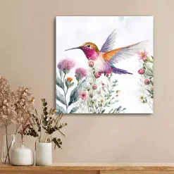 Best Kirklands Home Hummingbird Wildflower II Canvas Art Print