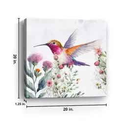 Best Kirklands Home Hummingbird Wildflower II Canvas Art Print