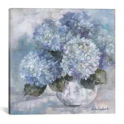 Discount Kirklands Home Hydrangea s Giclee Canvas Art Print, 18x18 Blue