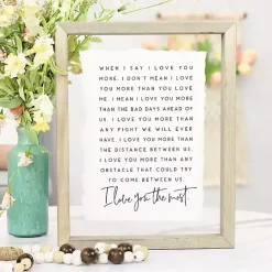 Kirklands Home I Love You Most Framed Wall Plaque