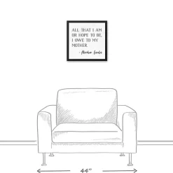 Kirklands Home I Owe to My Mother Framed Canvas Art Print