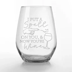 Best Kirklands Home I Put a Spell On You Halloween Glasses, Set of 2 Clear