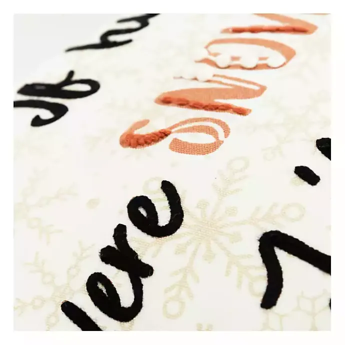 Discount Kirklands Home If Hugs were Snowflakes Christmas Throw Pillow White