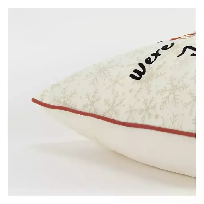 Discount Kirklands Home If Hugs were Snowflakes Christmas Throw Pillow White