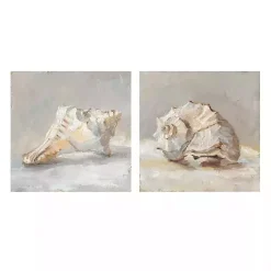 Sale Kirklands Home Impressionist Shell Canvas Art Prints, Set of 2 Tan